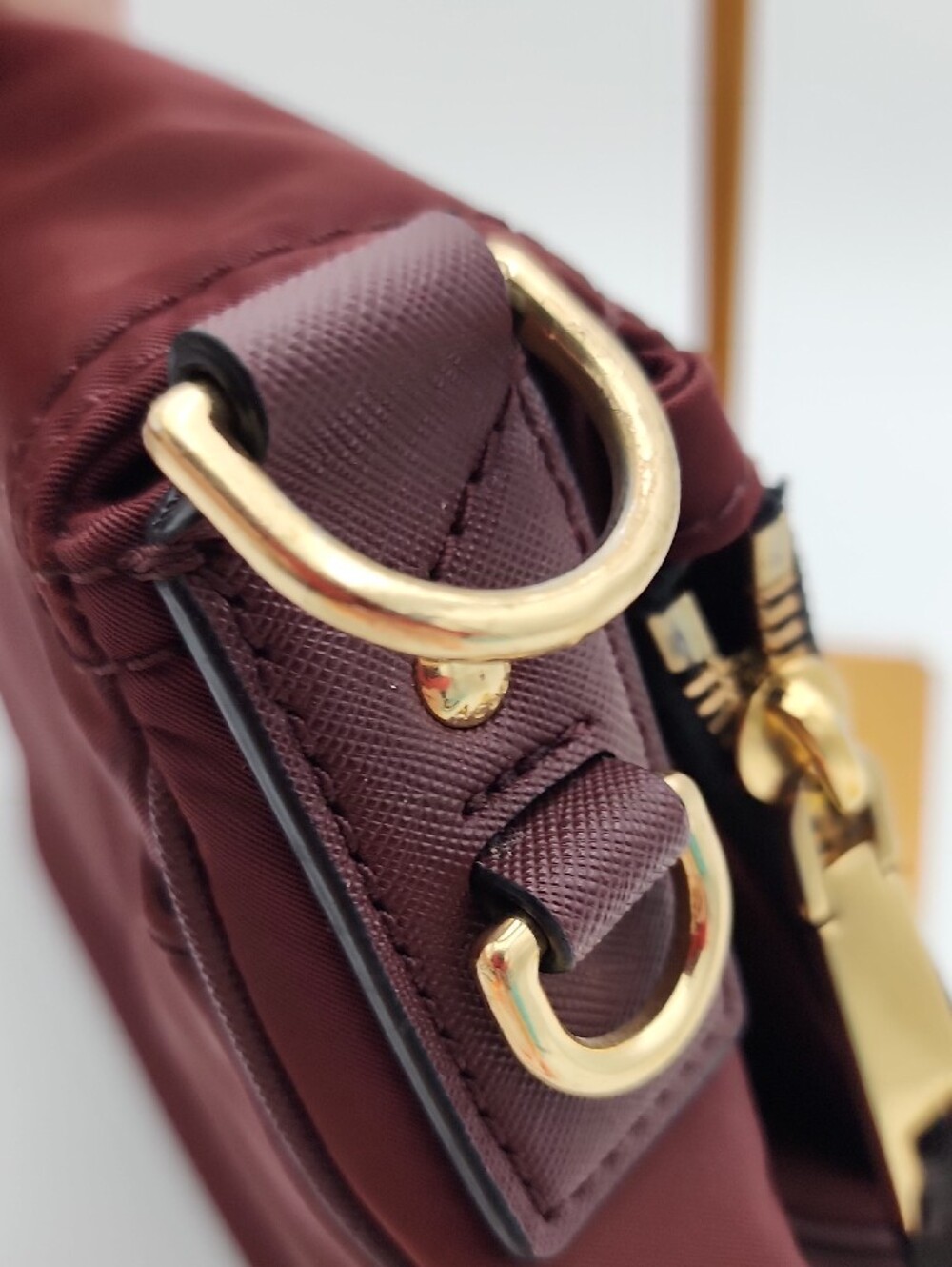 Marc Jacobs Wine Nylon Crossbody with Gold Hardware - Picture 7 of 16